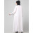 NAZNEEN FRONT OPEN WITH ZIP CONTRAST PIPING AT FRONT AND SLEEVES MATT NIDA ABAYA WITH HIJAB