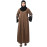NAZNEEN EMBRODERY AND CONYTRAST  2 SIDE POCKET SLEEVES  FRONT OPEN ABAYA