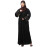 NAZNEEN EMBROIDERY AT SLEEVE 2 SIDE POCKET FRONT OPEN ABAYA