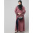 NAZNEEN SLEEVES AND HIJAB FLOWERS AND LINES EMBROIDRY FRONT OPEN ABAYA