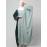 NAZNEEN EMBROIDERY AT FRON AND SLEEVES CONTRAST FRONT OPEN KAFTAN ABAYA WITH  HIJAB