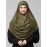 Nazneen front gather & pleated with Cristal stone ready to wear prayer Hijab 