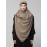 Nazneen Frill around shoulder, Triangle instant ready to wear tie at back Trendy Hijab