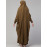 Nazneen Head to toe long cuff ready to wear one pc Jilbab with Naqab/Prayer hijab for umrah and hajj