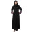 NAZNEEN EMBRODERY AND CONYTRAST  2 SIDE POCKET SLEEVES  FRONT OPEN ABAYA