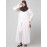 NAZNEEN EMBROIDERY AT SLEEVE 2 SIDE POCKET FRONT OPEN ABAYA