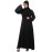 Nazneen Sleeves and Hijab golden hand embroidred A line Abaya