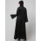 Nazneen Sleeves and Hijab golden hand embroidred A line Abaya