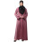 Nazneen Sleeves and Hijab Thread Embrodery Front Open Mauve Abaya
