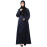 Nazneen Sleeves and Hijab Thread Embrodery Front Open Abaya