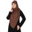 Nazneen Frill around shoulder, Triangle instant ready to wear tie at back Trendy Hijab