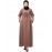 Nazneen embroidery at front contrast piping Casual Abaya