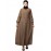 Nazneen Pleats at front and sleeve Front open Casual Abaya