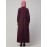 Nazneen Pleats at front and sleeve Front open Casual Abaya