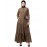 Nazneen Front open gather and frill with belt Casual Abaya