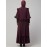 Nazneen Frill at waist shoulder double sleeve flare casual Abaya