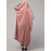 Nazneen Smoking Sleeve Tie at Back Ready To Wear Instant Full Size knits Jilbab/Naqab Hijab for Namaz hajj and Umrah