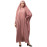 Nazneen Smoking Sleeve Tie at Back Ready To Wear Instant Full Size knits Jilbab/Naqab Hijab for Namaz hajj and Umrah