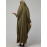 Nazneen Smoking Sleeve Tie at Back Ready To Wear Instant Full Size knits Jilbab/Naqab Hijab for Namaz hajj and Umrah