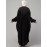 Nazneen Yoke and Gathered Front and Back Pleated sleeve Free size Kaftan abaya