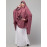 Nazneen Front  Embroidery stretchable smoking at wrist knee length Jilbab cum prayer khimar Hijab  For Hajj and Umrah