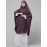 Nazneen Ready to Wear tie at back with Naqab instant Khimer Prayer hijab For Hajj and Umrah