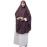 Nazneen Ready to Wear tie at back  with Naqab instant Khimer Prayer hijab For Hajj and Umrah