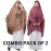 Nazneen Front Embroidery stretchable smoking at wrist knee length Jilbab cum prayer khimar Hijab  For Hajj and Umrah