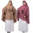 Nazneen Front Embroidery stretchable smoking at wrist knee length Jilbab cum prayer khimar Hijab For Hajj and Umrah