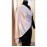 Nazneen silky shiny hosiery 2 miters ling Baby pink hijab com scarf