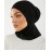 NAZNEEN Streachable jersey Bun Instant Black Under Hijab Cap with Tie  