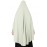 Nazneen stretchable Polyester smoking at  sleeve  Jilbab cum prayer khimar Hijab (SAGE GREEN)