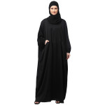 NAZNEEN 2 FRONT POCKET ELASTIC AT SLEEVE FREE SIZE NIDA KAFATN 