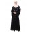 Nazneen Front to back resham embroidery  Front open Dubai Style Kaftan cum Abaya
