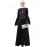 Nazneen hand embroidery on front and bell sleeve  A line Abaya