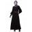 Nazneen long cuff full balloon sleeve with belt A line Abaya
