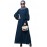 Nazneen long cuff full balloon sleeve with belt A line Abaya
