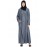 Nazneen Front Open Gather Around Neck Cotton Bohemian Abaya