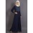Nazneen Embellished Navy Party Burqown ( Burqa+Gown)