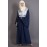 Nazneen Contrast Yoke Bell Sleeve Bohemian Abaya