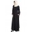 Nazneen Embroidered Patch Umbrella Black Abaya