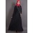 Nazneen Gathers Panels At Back Bohemian Abaya