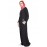 Nazneen Front Closer Contrast Band, Cuff Travel Abaya