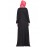 Nazneen Front Closer Contrast Band, Cuff Travel Abaya