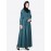 Nazneen Pleated Contrast Casual Chic Abaya