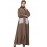 Nazneen Front Open White Patch Pocket Casual Abaya