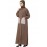 Nazneen Front Open White Patch Pocket Casual Abaya