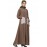 Nazneen Front Open White Patch Pocket Casual Abaya