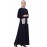 Nazneen Front Open White Patch Pocket Casual Abaya