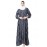 Nazneen Front Open Stripe Casual Abaya